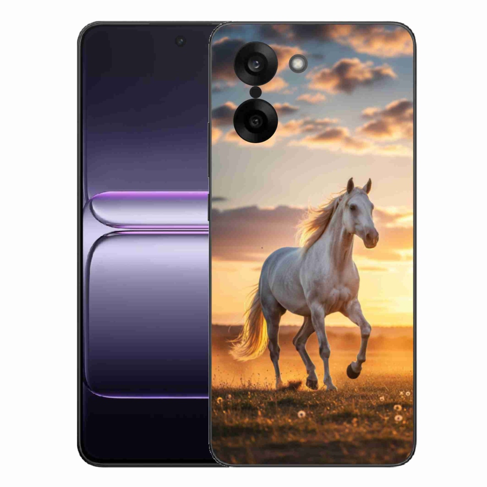 Gélový kryt mmCase na One Plus Nord CE5 - bežiaci biely kôň 2