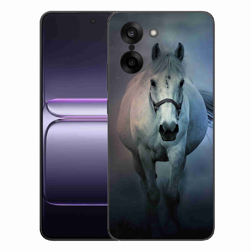 Gélový kryt mmCase na One Plus Nord CE5 - bežiaci biely kôň