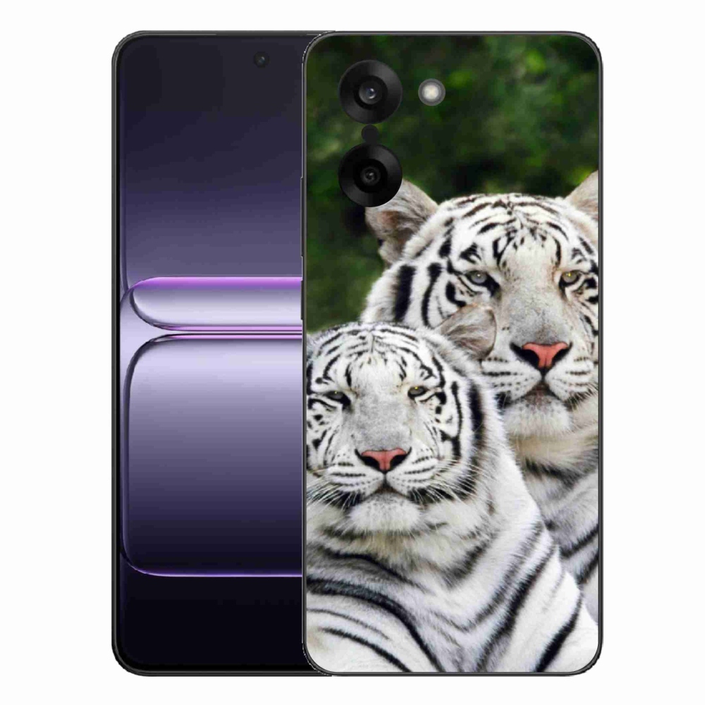 Gélový kryt mmCase na One Plus Nord CE5 - bieli tigre