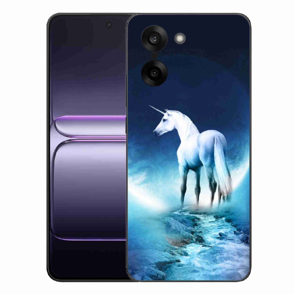 Gélový kryt mmCase na One Plus Nord CE5 - biely jednorožec