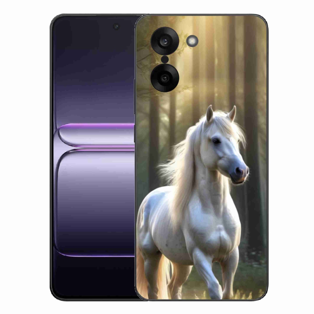 Gélový kryt mmCase na One Plus Nord CE5 - biely kôň 3
