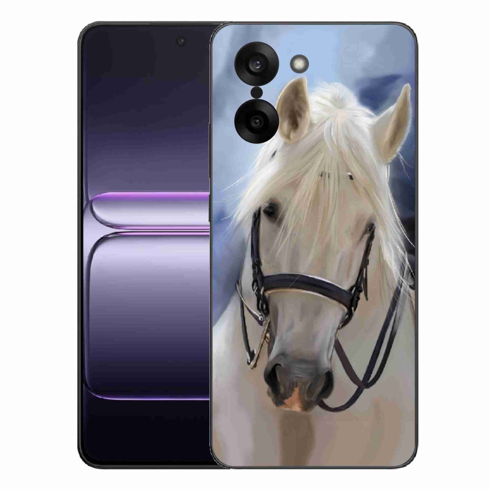 Gélový kryt mmCase na One Plus Nord CE5 - biely kôň