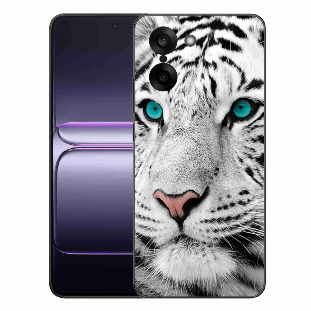 Gélový kryt mmCase na One Plus Nord CE5 - biely tiger