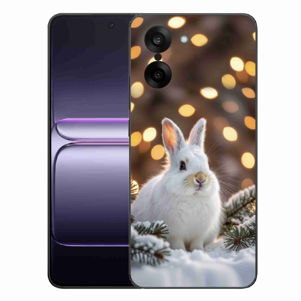 Gélový kryt mmCase na One Plus Nord CE5 - biely zajac