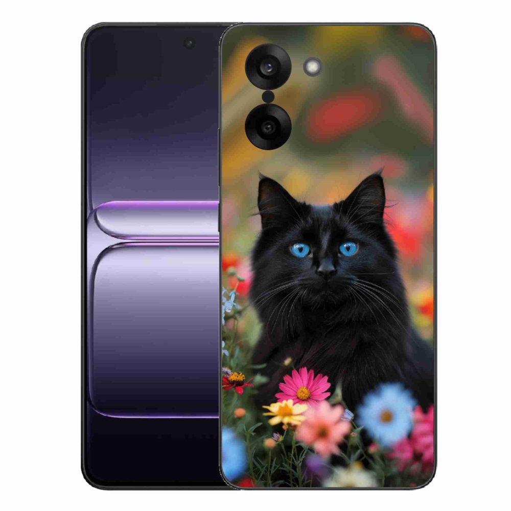 Gélový kryt mmCase na One Plus Nord CE5 - čierne mačiatko 4