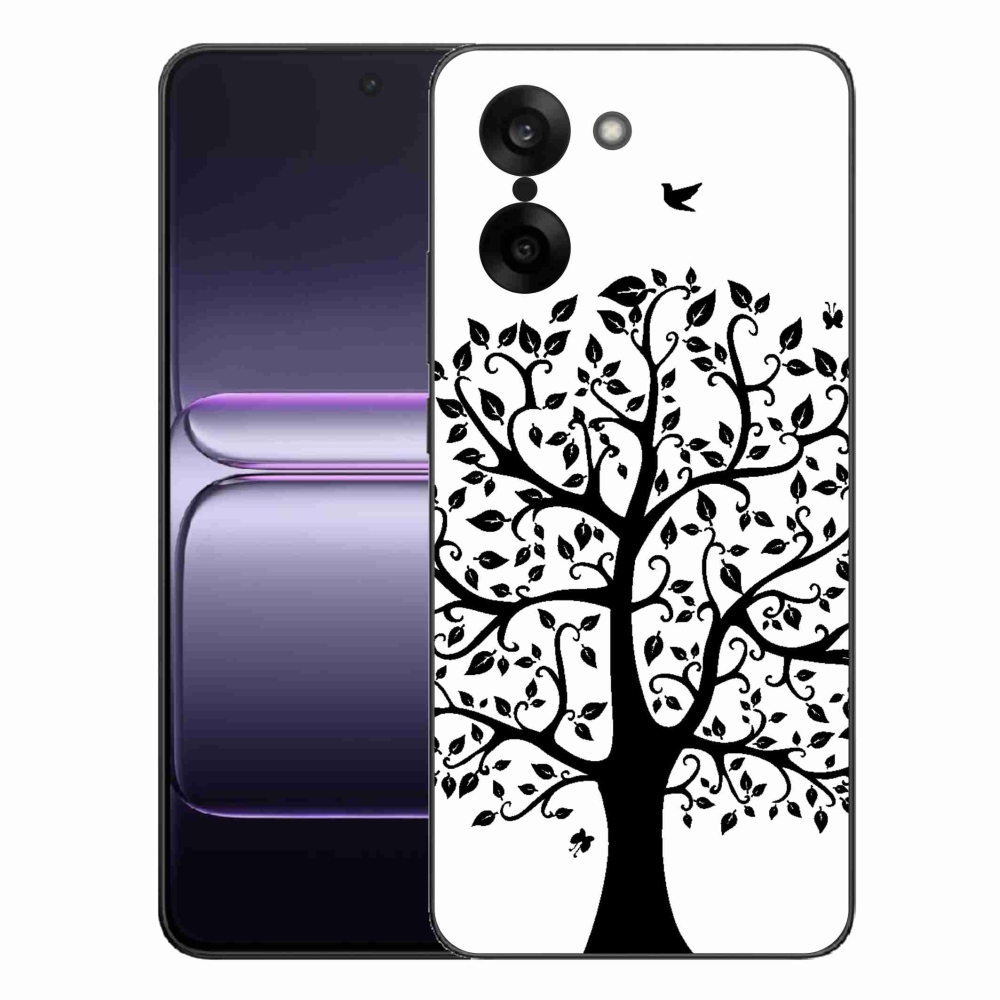 Gélový kryt mmCase na One Plus Nord CE5 - čiernobiely strom