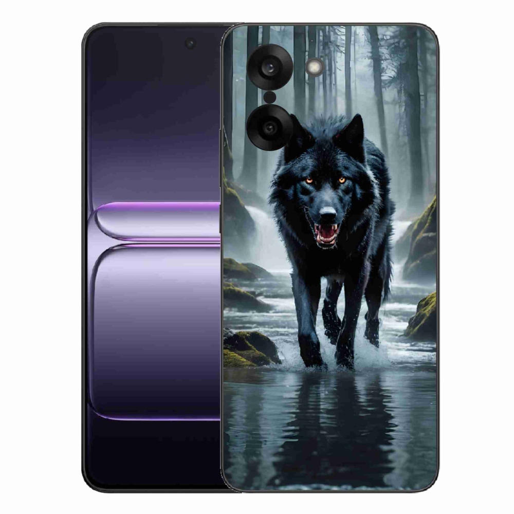 Gélový kryt mmCase na One Plus Nord CE5 - čierny vlk