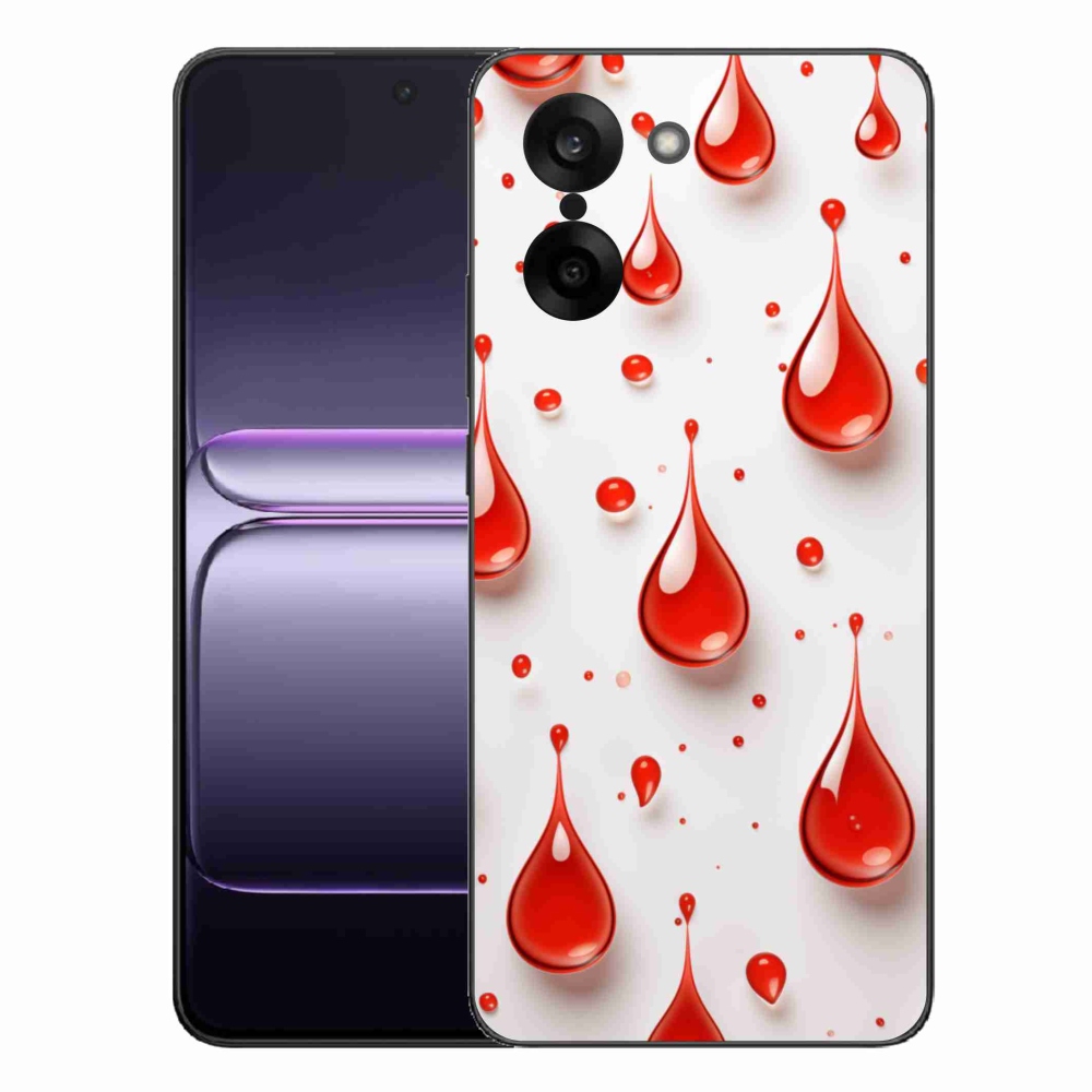 Gélový kryt mmCase na One Plus Nord CE5 - červené kvapky
