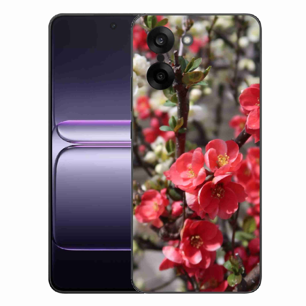 Gélový kryt mmCase na One Plus Nord CE5 - červené kvety