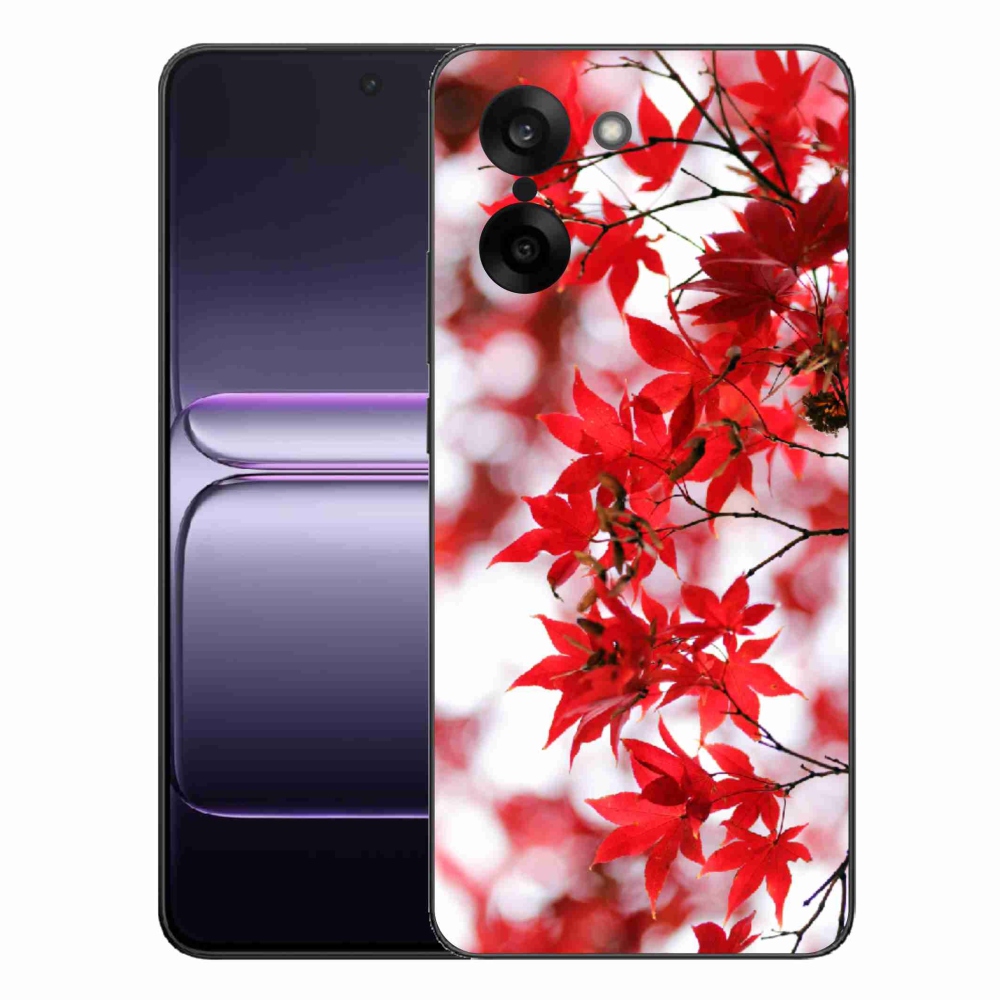 Gélový kryt mmCase na One Plus Nord CE5 - červené listy