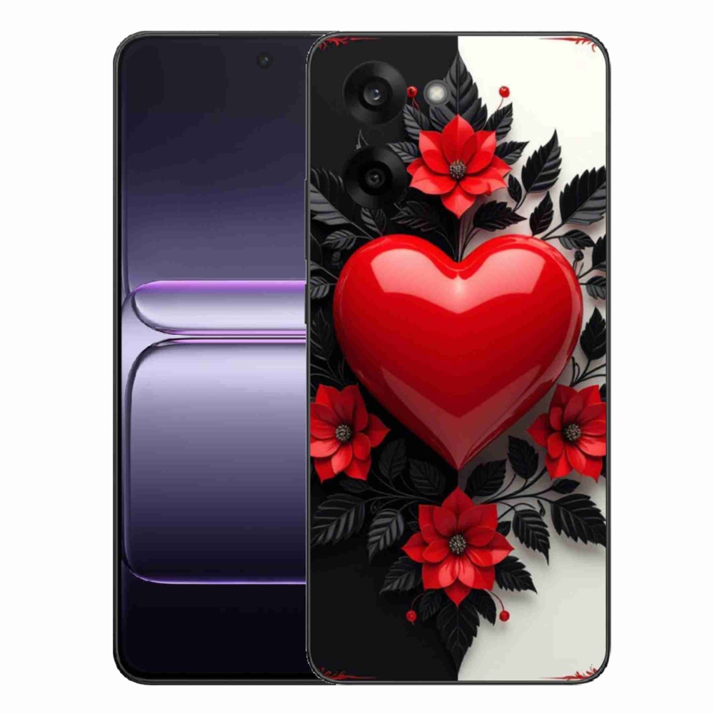 Gélový kryt mmCase na One Plus Nord CE5 - červené srdce