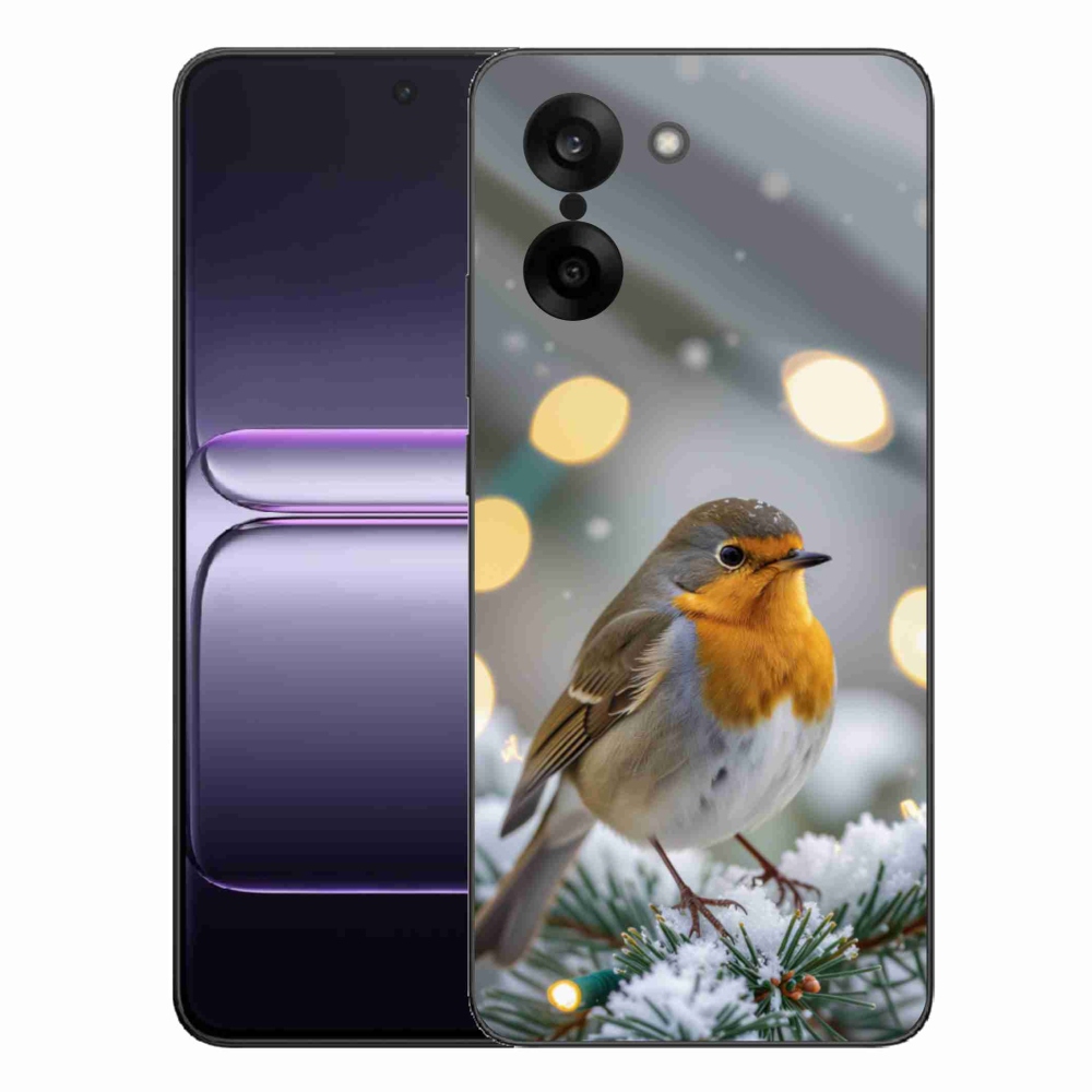 Gélový kryt mmCase na One Plus Nord CE5 - červienka v zime