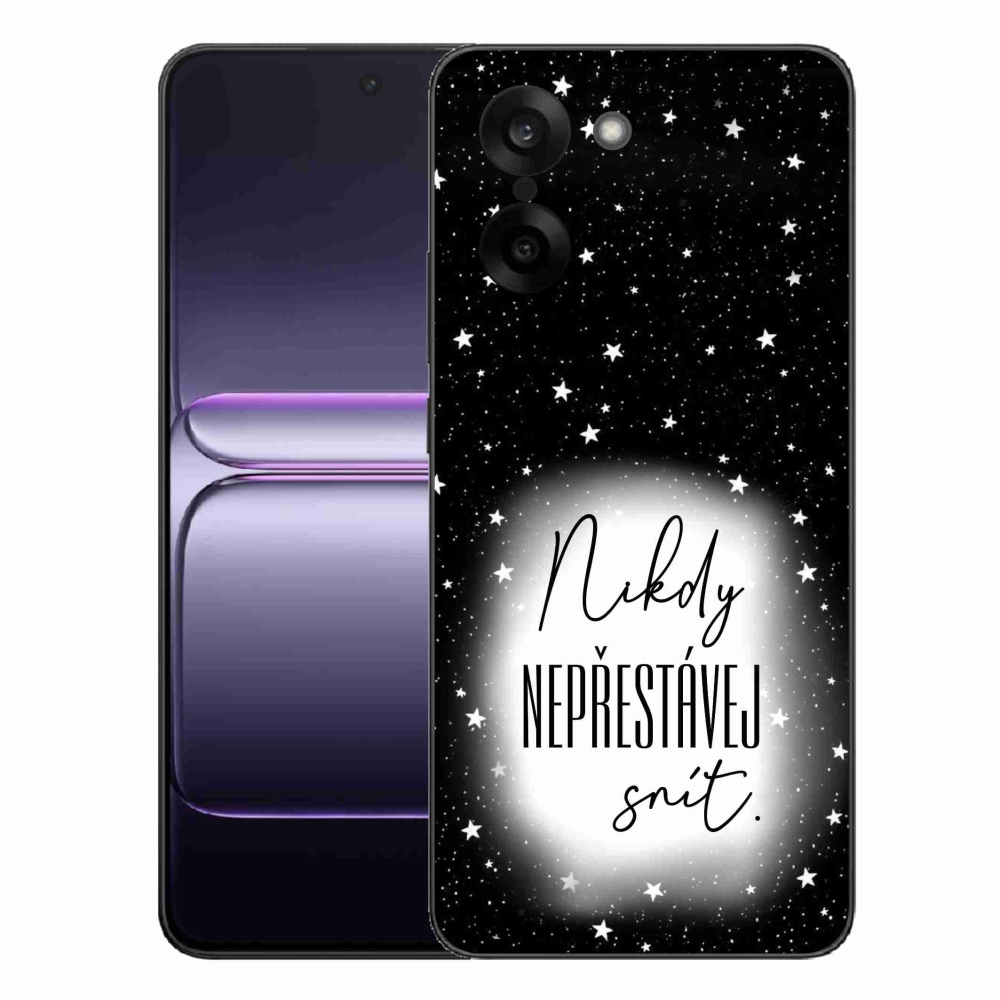 Gélový kryt mmCase na One Plus Nord CE5 - citát 1 bieločierne pozadie