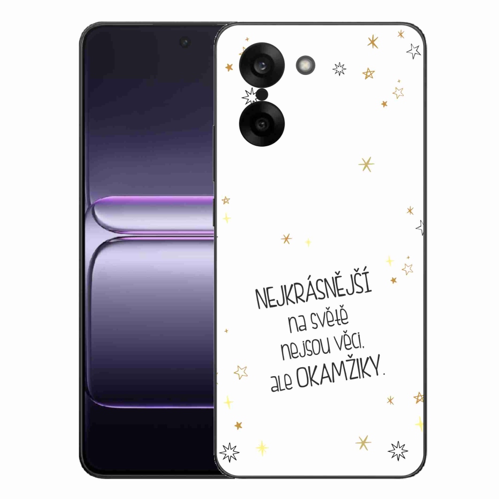 Gélový kryt mmCase na One Plus Nord CE5 - citát 4 biele pozadie