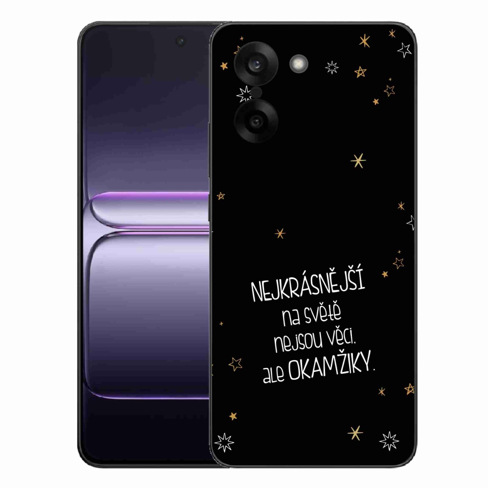 Gélový kryt mmCase na One Plus Nord CE5 - citát 4 čierne pozadie