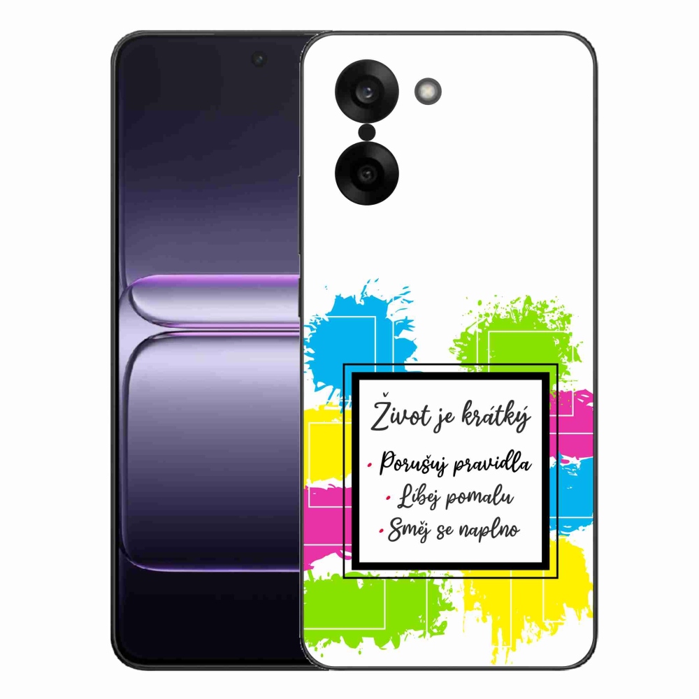 Gélový kryt mmCase na One Plus Nord CE5 - citát 5 biele pozadie