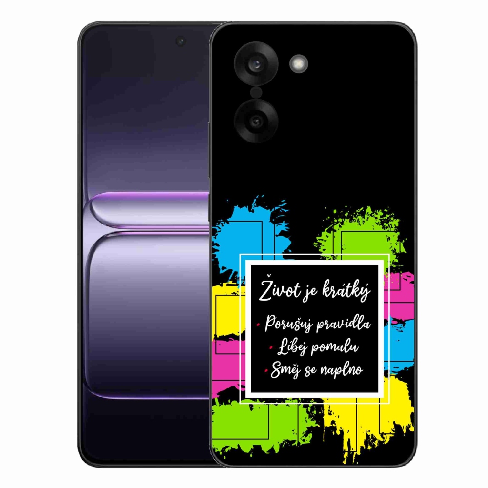 Gélový kryt mmCase na One Plus Nord CE5 - citát 5 čierne pozadie