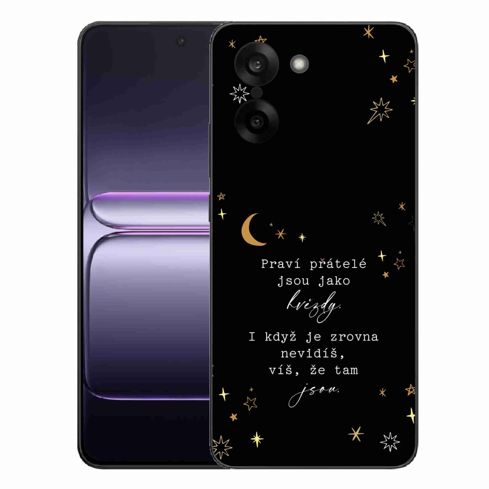 Gélový kryt mmCase na One Plus Nord CE5 - citát 6 čierne pozadie