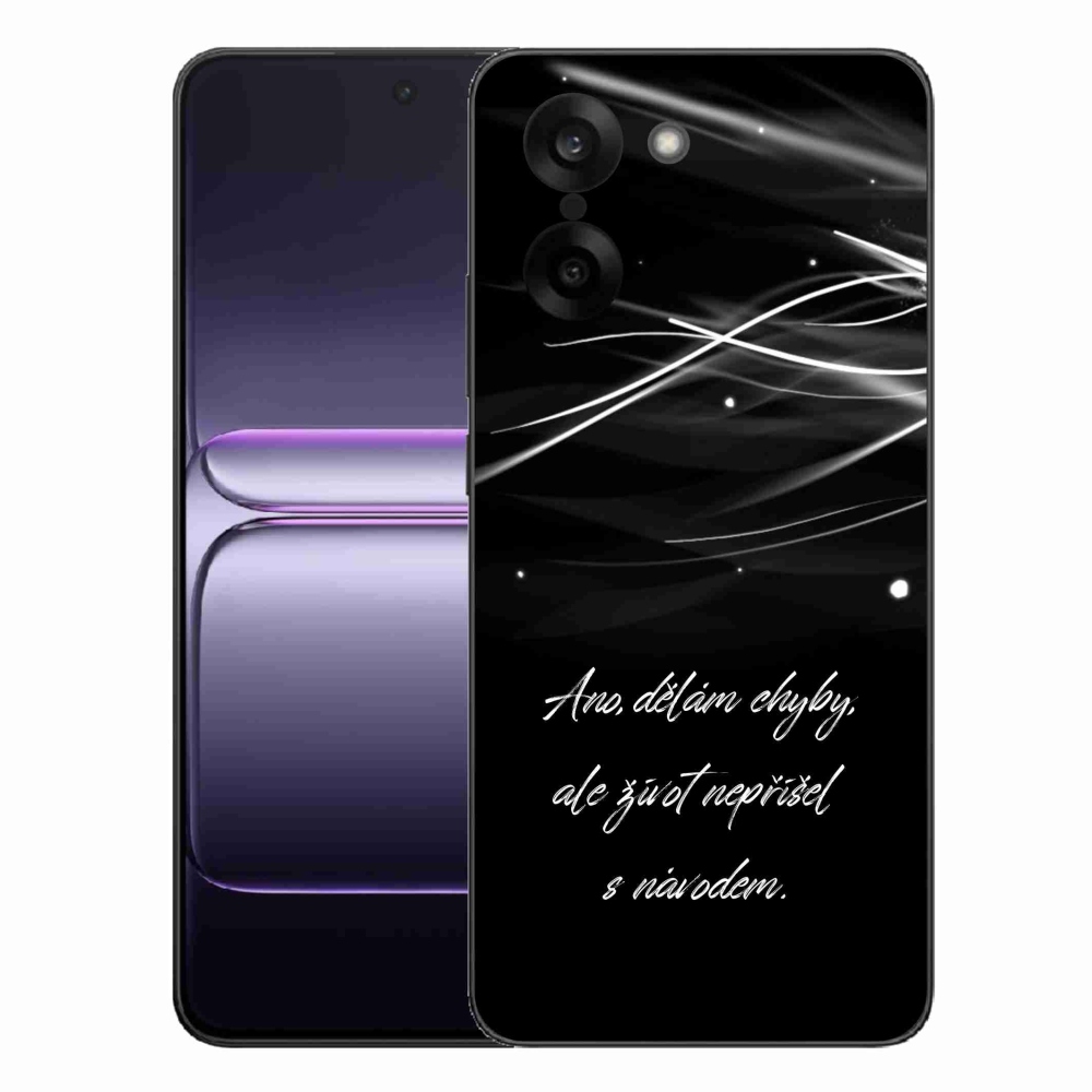 Gélový kryt mmCase na One Plus Nord CE5 - citát čierne pozadie