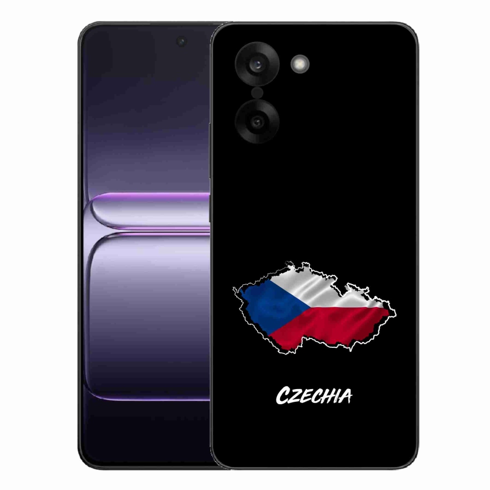 Gélový kryt mmCase na One Plus Nord CE5 - Slovakia čierne pozadie