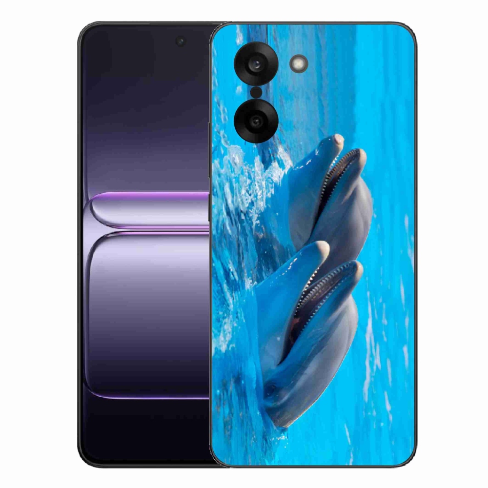 Gélový kryt mmCase na One Plus Nord CE5 - delfíny
