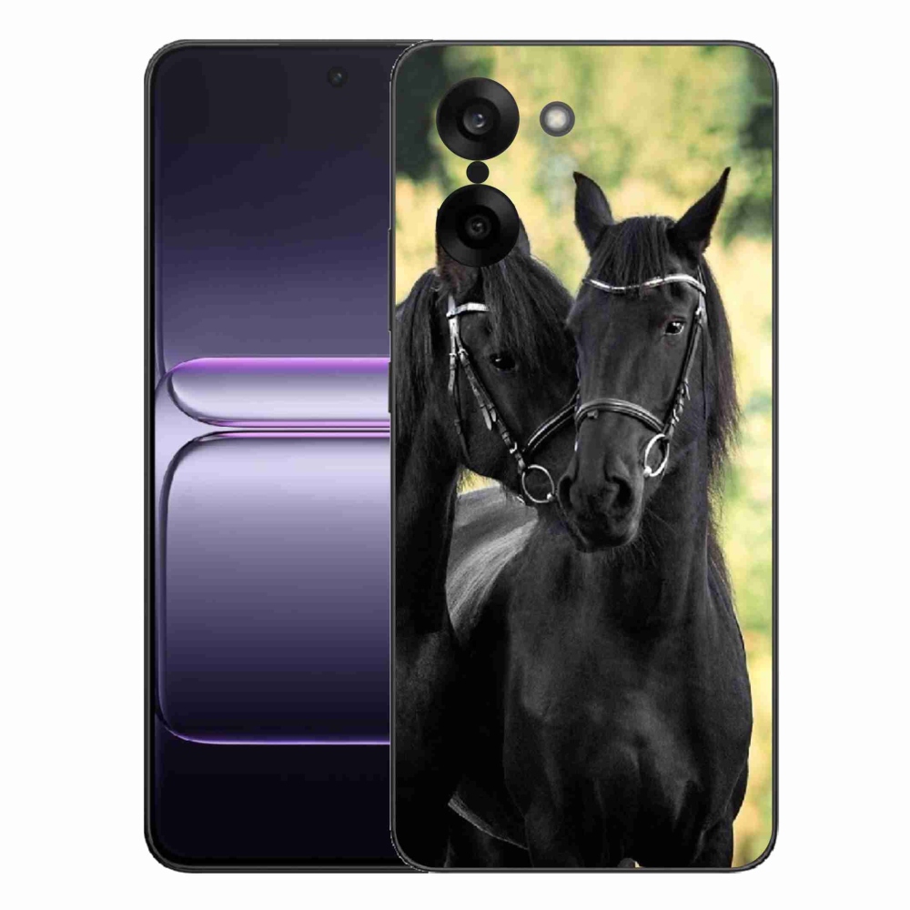 Gélový kryt mmCase na One Plus Nord CE5 - dva čierne kone