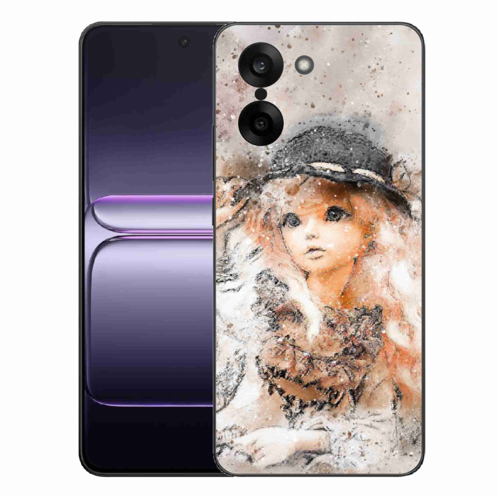 Gélový kryt mmCase na One Plus Nord CE5 - dievčatko s klobúkom