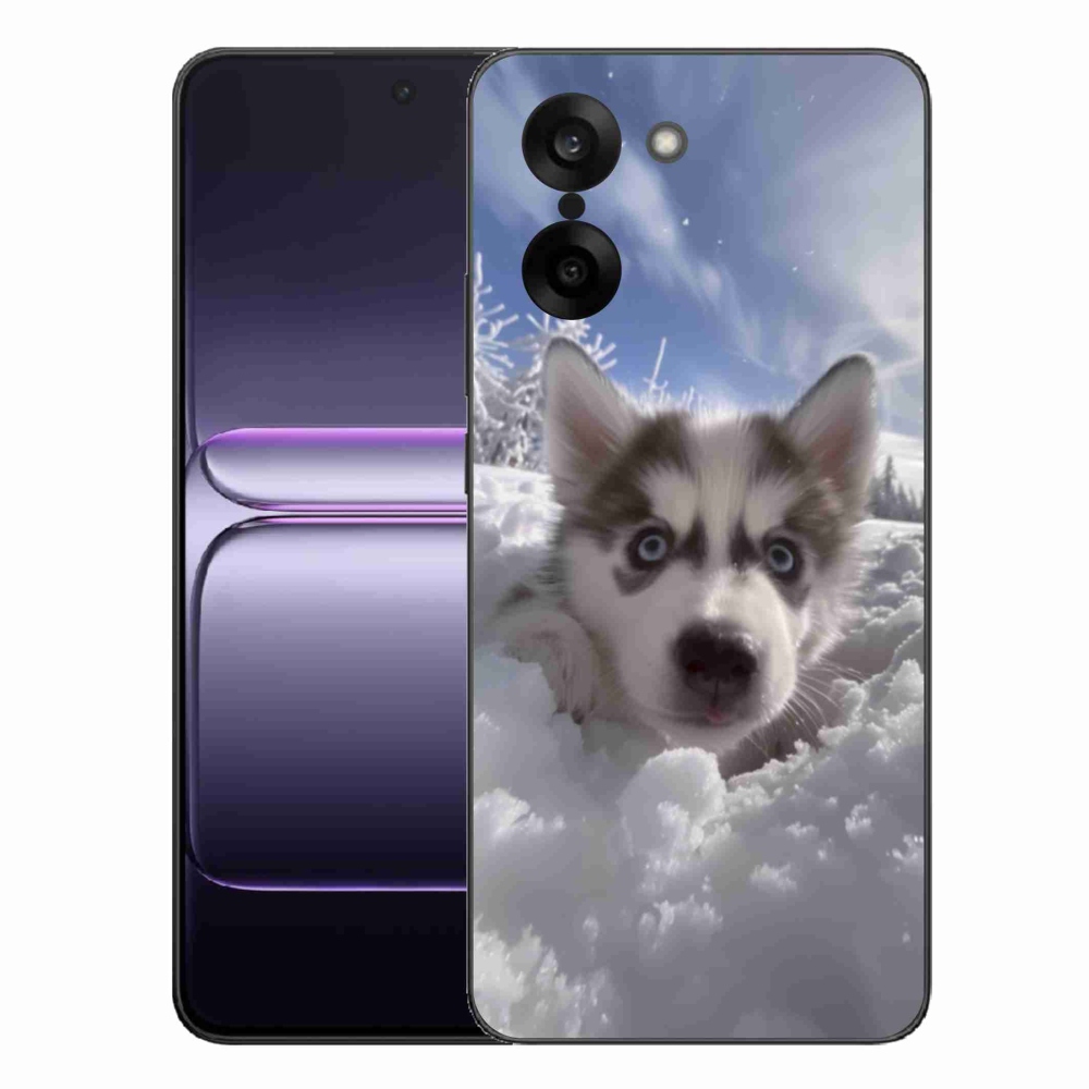 Gélový kryt mmCase na One Plus Nord CE5 - husky v snehu