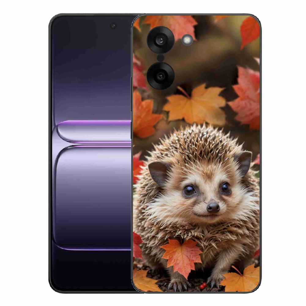 Gélový kryt mmCase na One Plus Nord CE5 - ježko v lístii