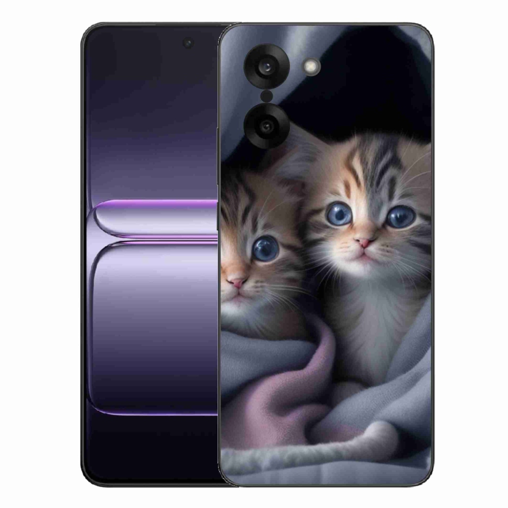 Gélový kryt mmCase na One Plus Nord CE5 - mačacie duo 2