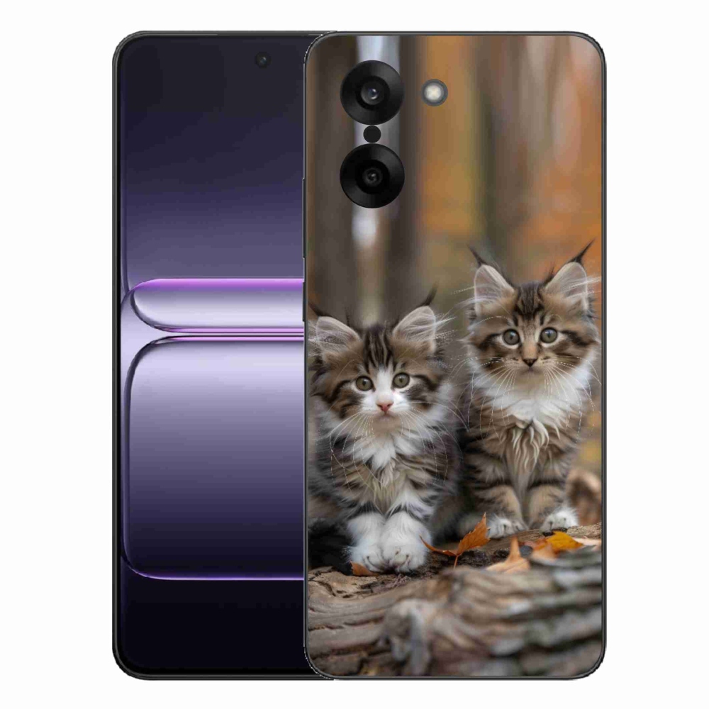 Gélový kryt mmCase na One Plus Nord CE5 - mačacie duo 3