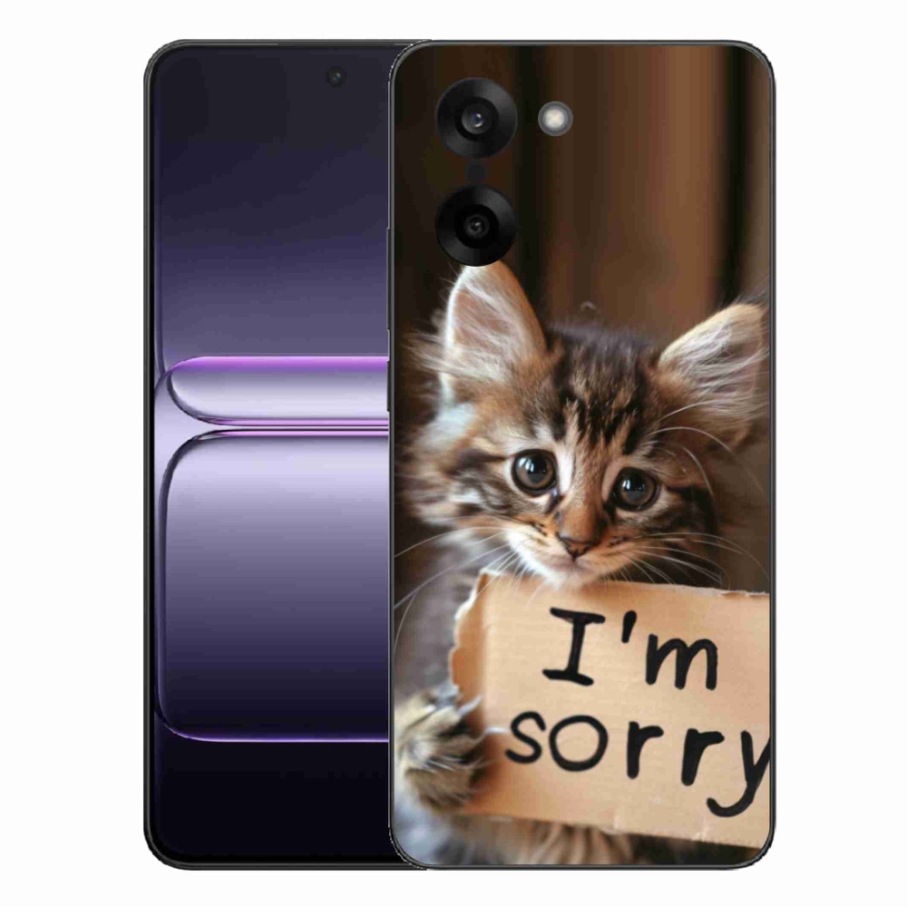 Gélový kryt mmCase na One Plus Nord CE5 - mačacie ospravedlnenie