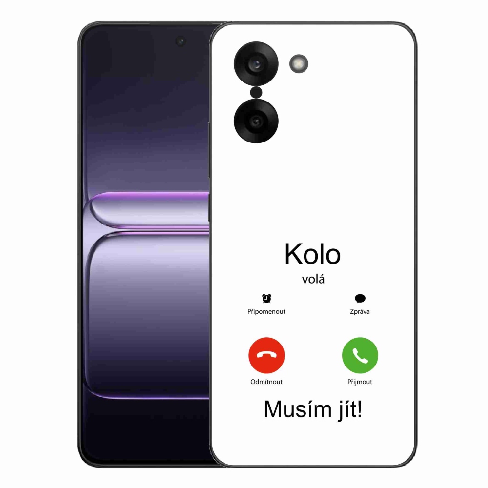Gélový kryt mmCase na One Plus Nord CE5 - koleso volá biele pozadie
