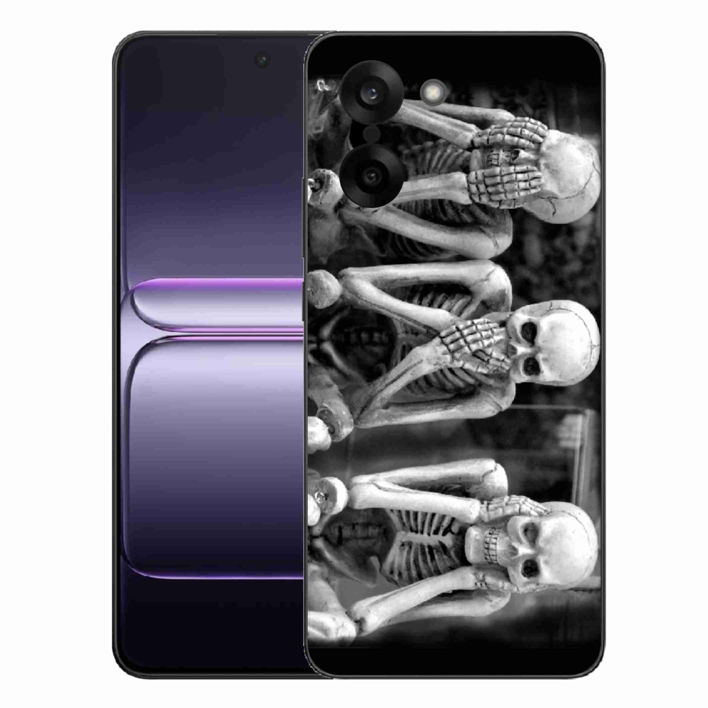 Gélový kryt mmCase na One Plus Nord CE5 - kostlivci