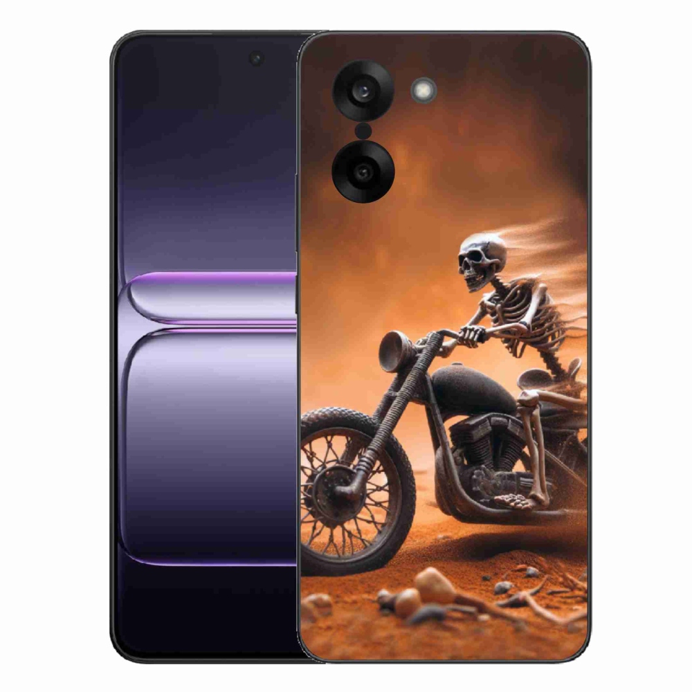 Gélový kryt mmCase na One Plus Nord CE5 - kostra na motorke
