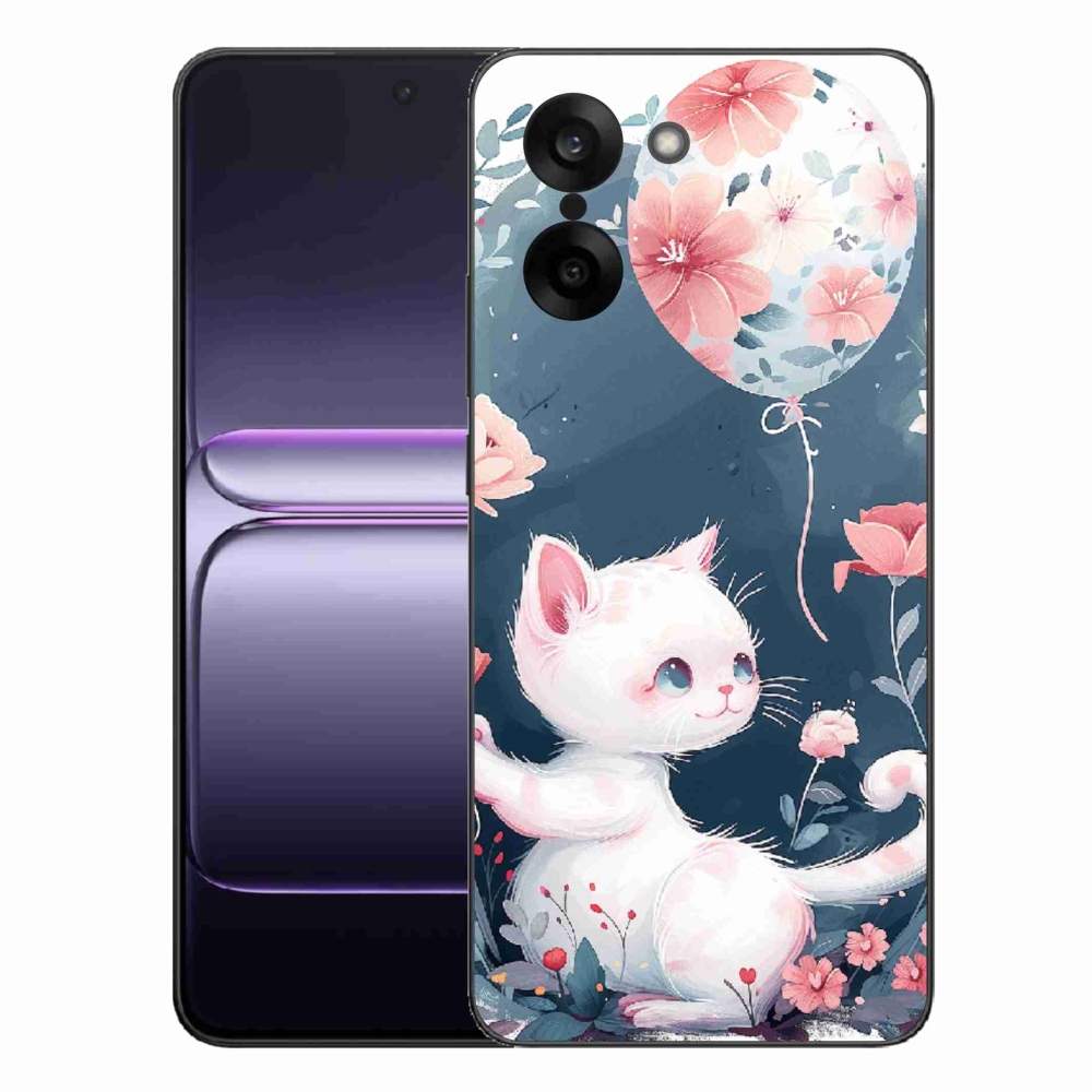 Gélový kryt mmCase na One Plus Nord CE5 - mačiatko s balónikom