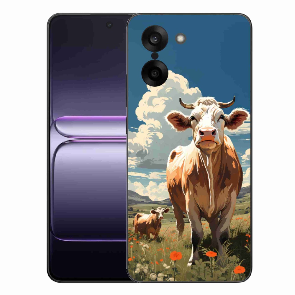 Gélový kryt mmCase na One Plus Nord CE5 - kravy na lúke