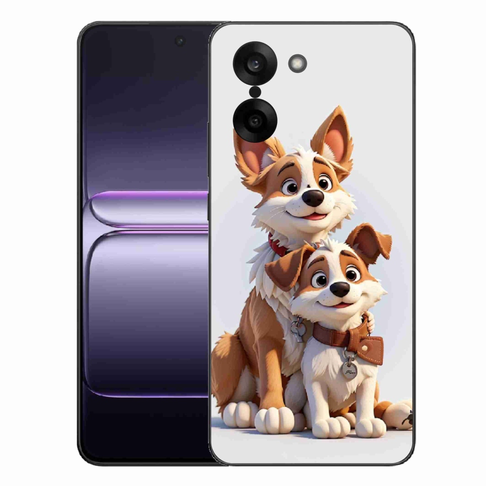 Gélový kryt mmCase na One Plus Nord CE5 - kreslenie psy