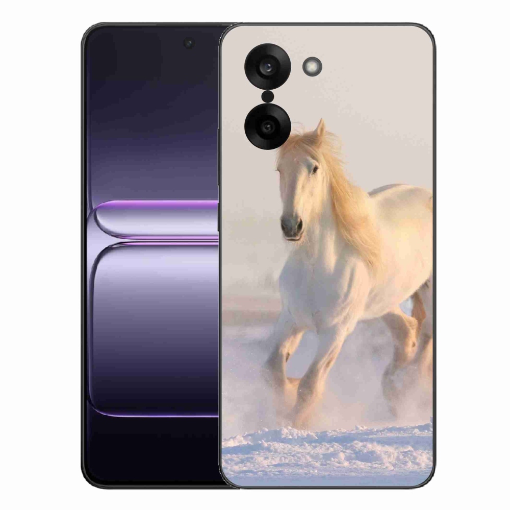 Gélový kryt mmCase na One Plus Nord CE5 - kôň v snehu