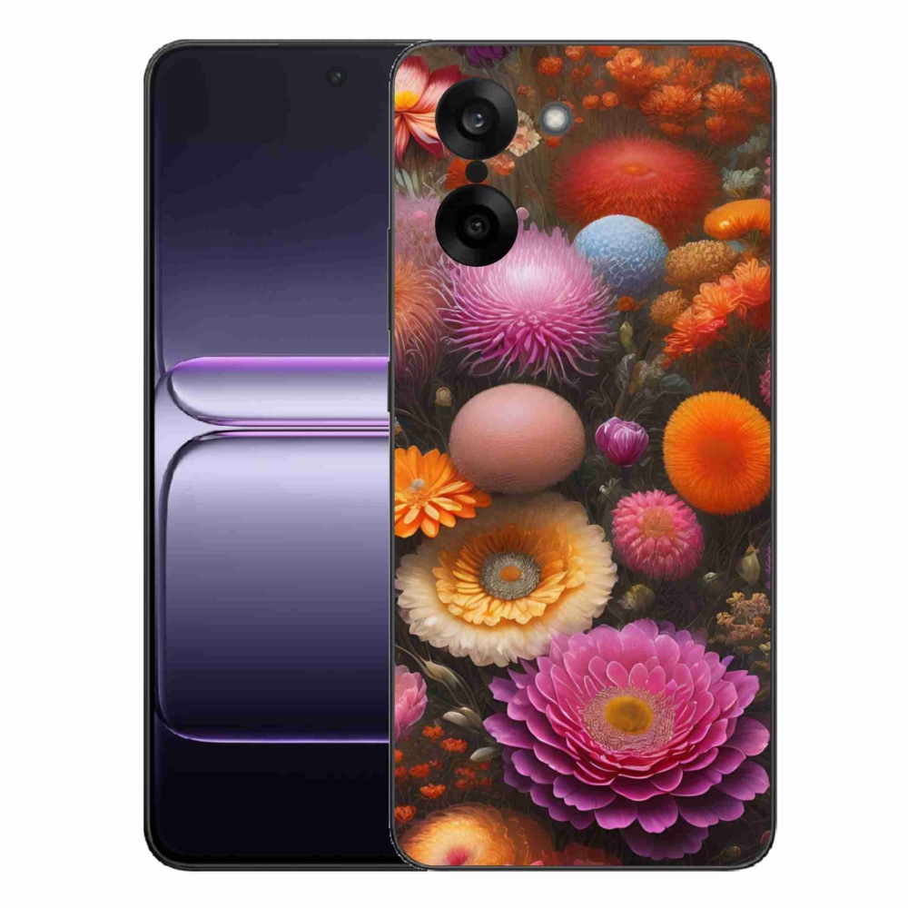 Gélový kryt mmCase na One Plus Nord CE5 - kvetinová kompozícia