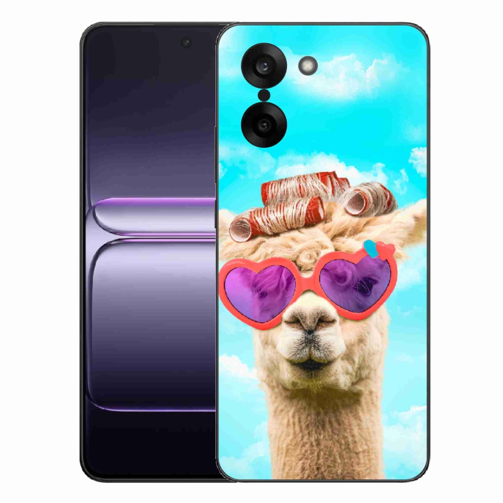 Gélový kryt mmCase na One Plus Nord CE5 - lama s okuliarmi