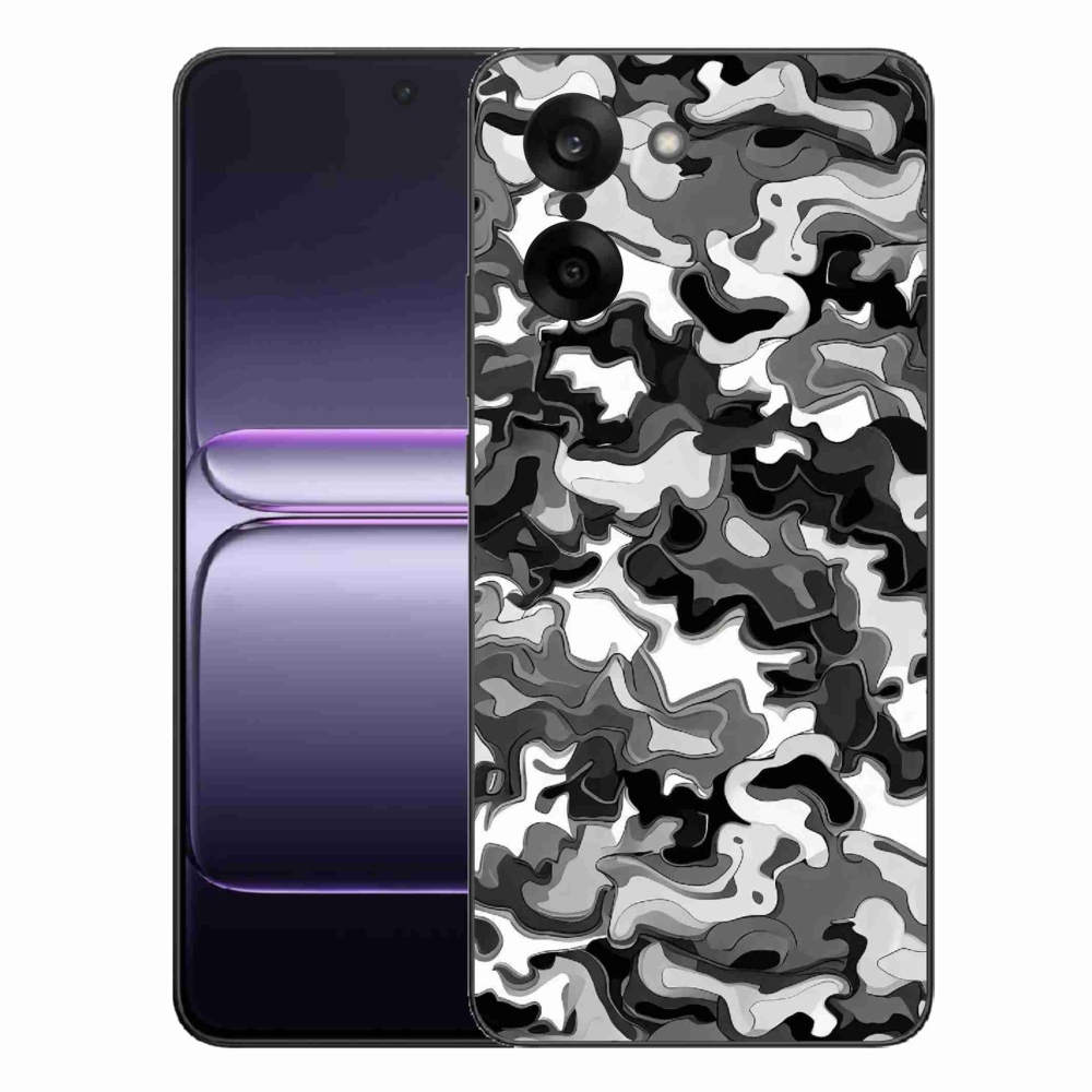 Gélový kryt mmCase na One Plus Nord CE5 - maskáčový vzor 3