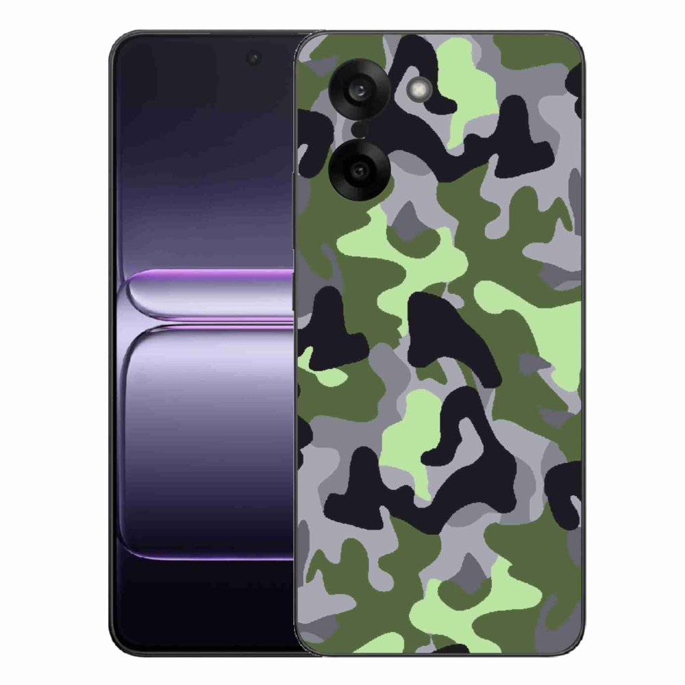 Gélový kryt mmCase na One Plus Nord CE5 - maskáčový vzor 7