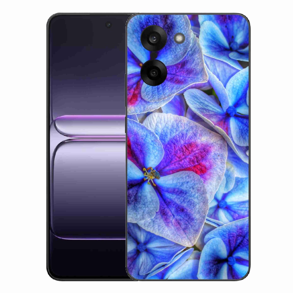 Gélový kryt mmCase na One Plus Nord CE5 - modré kvety 1