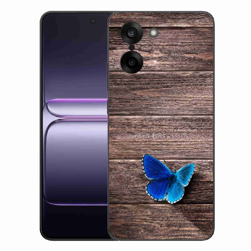 Gélový kryt mmCase na One Plus Nord CE5 - modrý motýľ 1