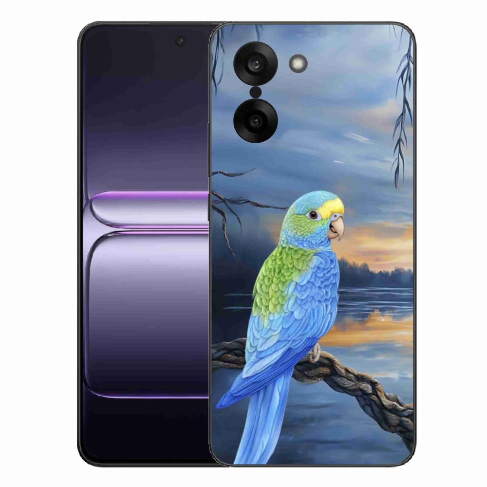 Gélový kryt mmCase na One Plus Nord CE5 - modrý papagáj
