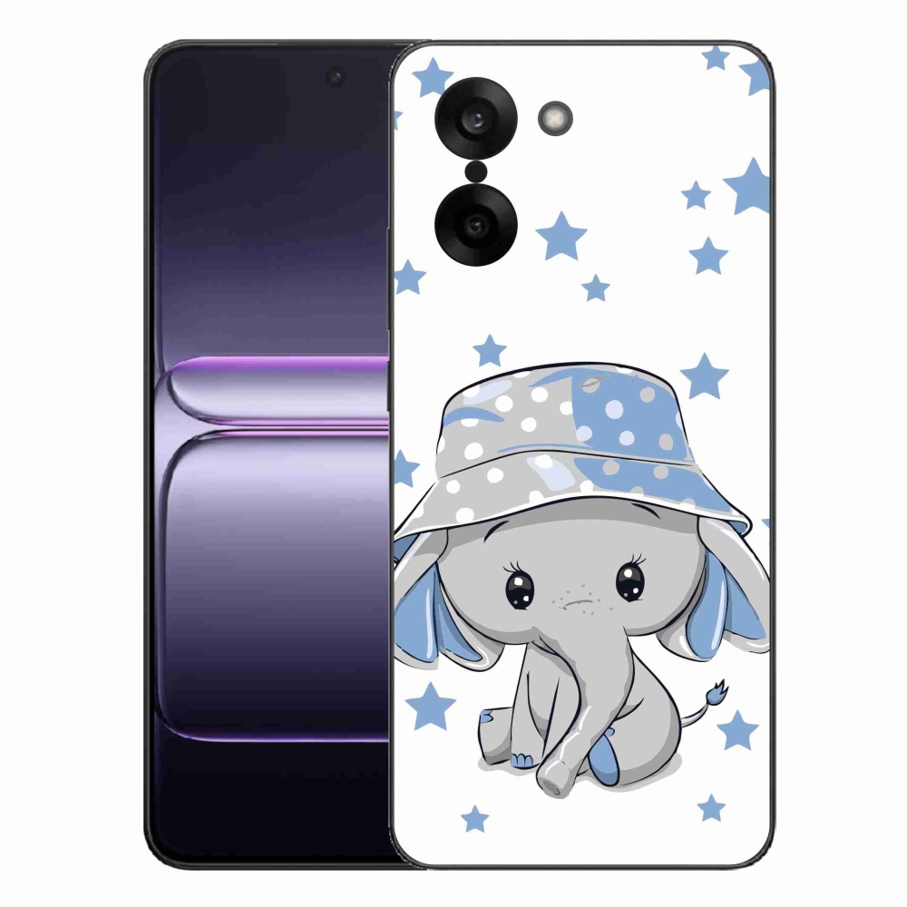 Gélový kryt mmCase na One Plus Nord CE5 - modrý slon