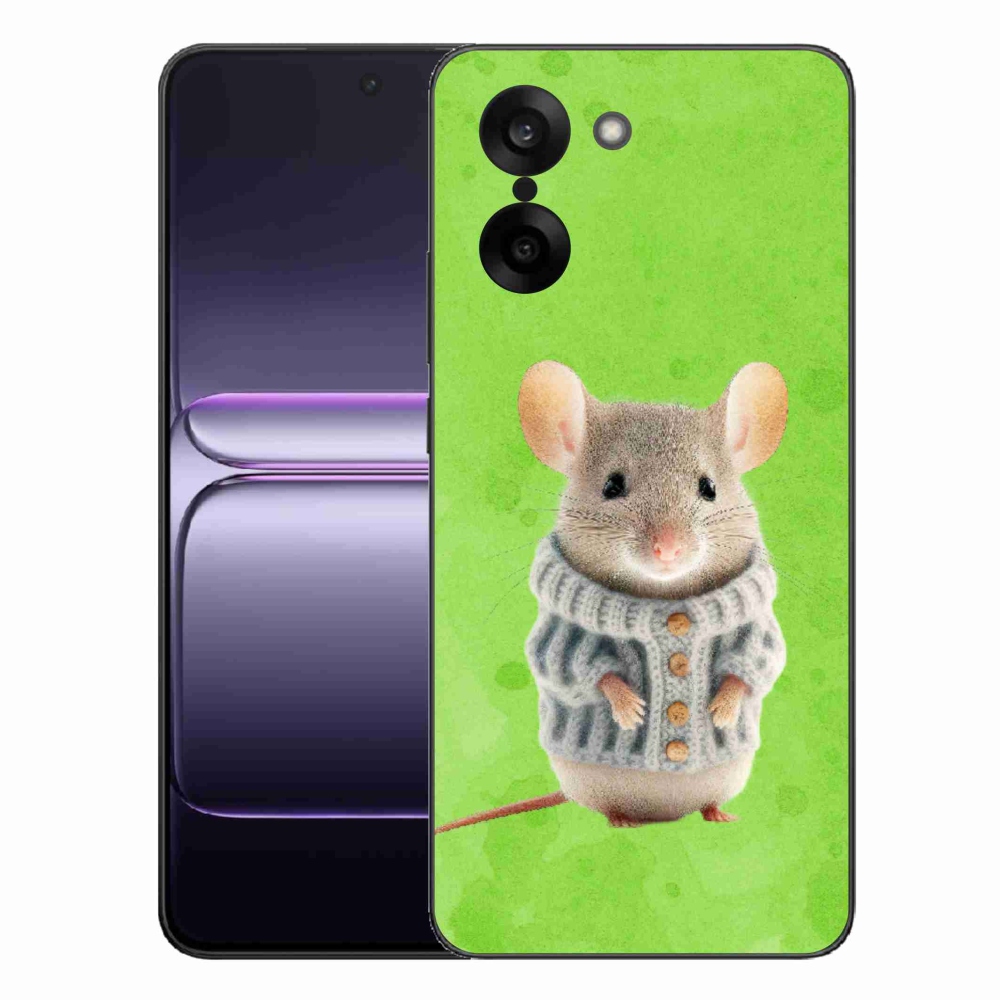 Gélový kryt mmCase na One Plus Nord CE5 - myška vo svetri