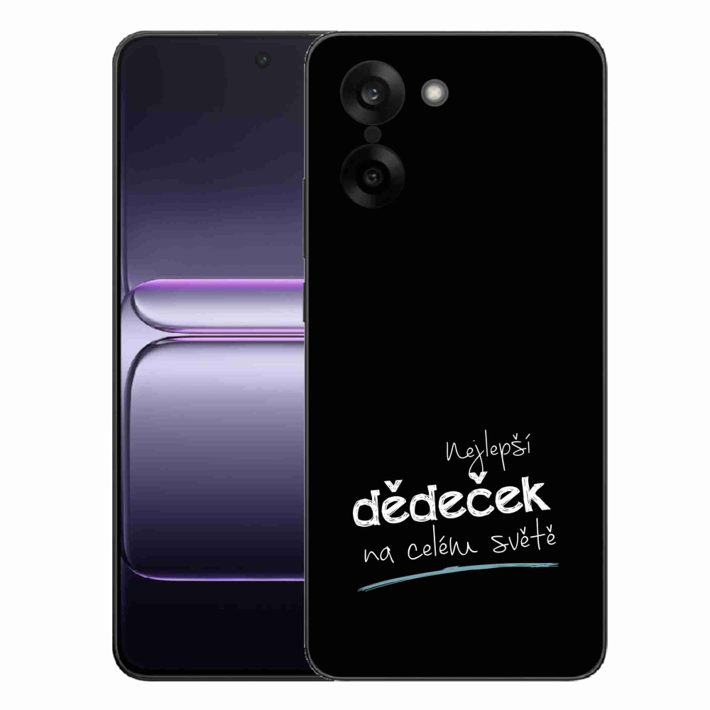 Gélový kryt mmCase na One Plus Nord CE5 - najlepší dedko 3 čierne pozadie