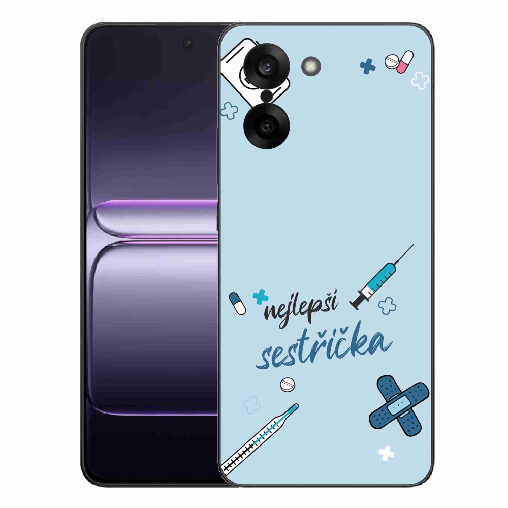 Gélový kryt mmCase na One Plus Nord CE5 - najlepšia sestrička modré pozadie